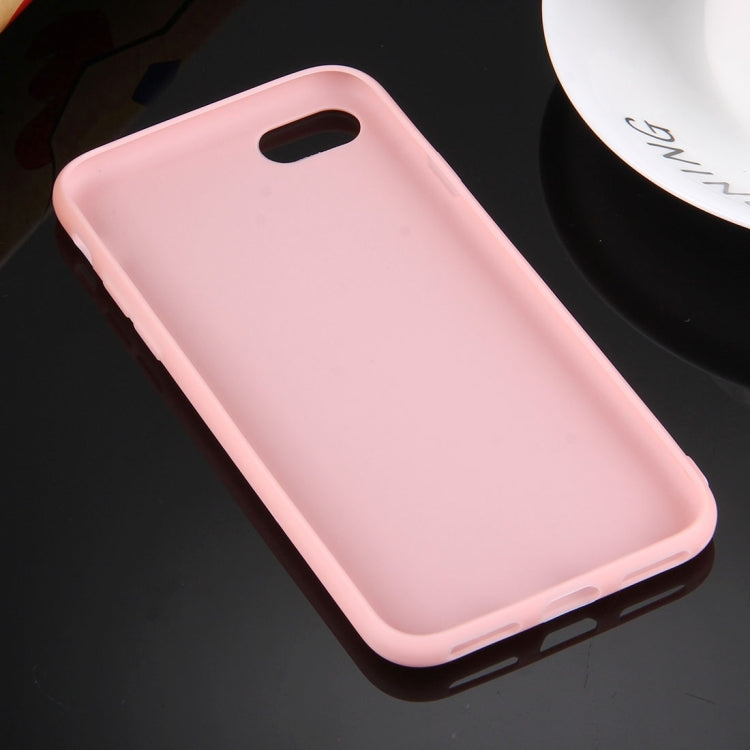 For  iPhone 8 & 7  Solid Color TPU Protective Case Without Round Hole(Pink) - More iPhone Cases by buy2fix | Online Shopping UK | buy2fix