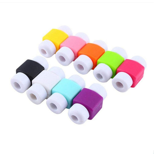 100 PCS Headphone Wire Data Cable Protection Cover Winder Cord Wrap Organizer, Random Color Delivery by buy2fix