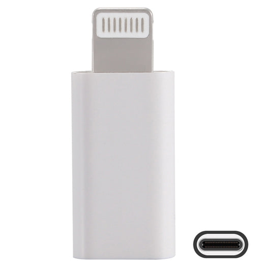 ENKAY Hat-Prince HC-6 Mini ABS USB-C / Type-C 3.1 to 8 Pin Port Connector Adapter(White) - Converter & Adapter by ENKAY | Online Shopping UK | buy2fix