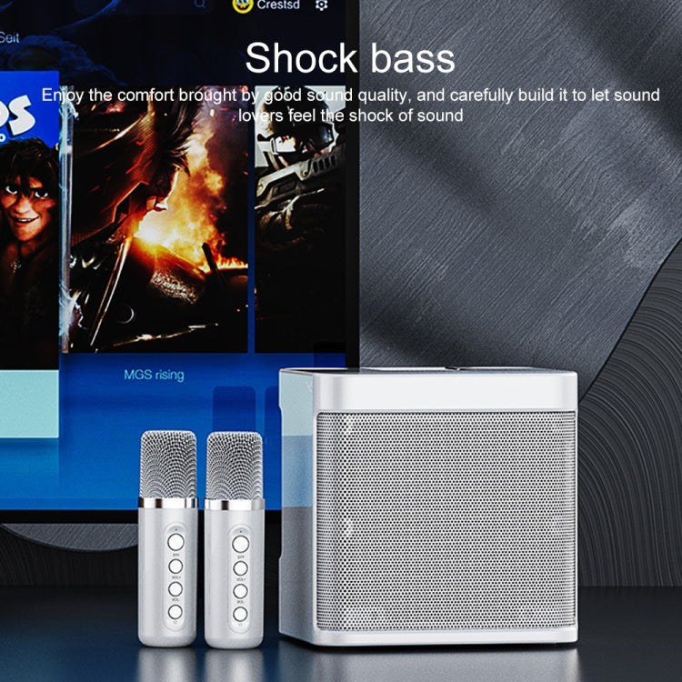 YS-203 Bluetooth Karaoke Speaker Wireless Microphone(Red) by buy2fix