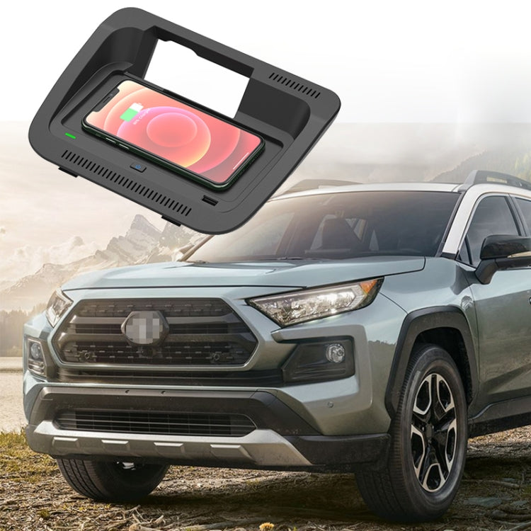 Car Fast Charging Wireless Charger for Toyota RAV4 / Veranda 2019-2021, Left Driving(Black) - DIY Modified Charger by buy2fix | Online Shopping UK | buy2fix