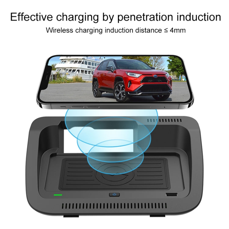 Car Fast Charging Wireless Charger for Toyota RAV4 / Veranda 2019-2021, Left Driving(Black) - DIY Modified Charger by buy2fix | Online Shopping UK | buy2fix