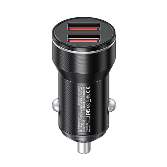WK WP-C43 Staroad Series 15W Dual USB Car Charger (Black)