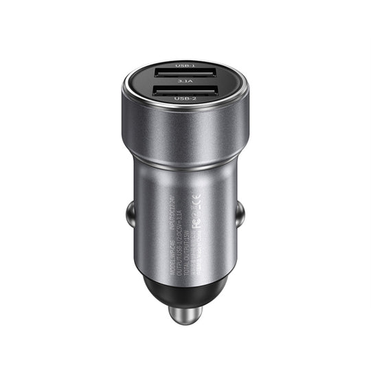 WK WP-C46 Staroad Series Vieyie 15W Dual-USB Car Charger (Grey)