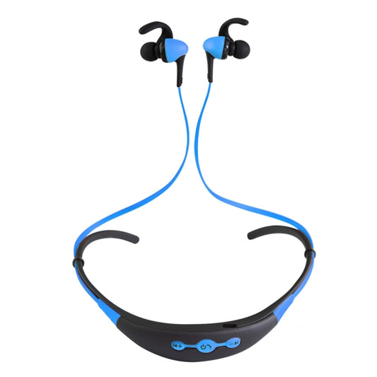 BT-54 In-Ear Wire Control Sport Neckband Wireless Bluetooth Earphones with Mic & Ear Hook, Support Handfree Call, For iPad, iPhone, Galaxy, Huawei, Xiaomi, LG, HTC and Other Smart Phones(Blue) - Neck-mounted Earphone by buy2fix | Online Shopping UK | buy2fix