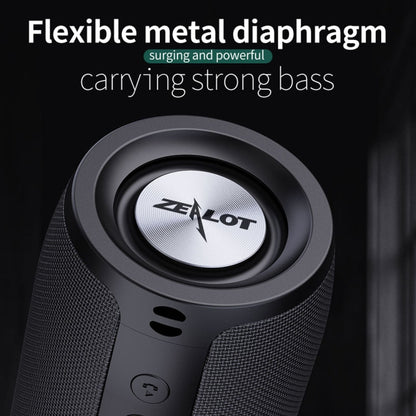 ZEALOT S51 Portable Stereo Bluetooth Speaker with Built-in Mic, Support Hands-Free Call & TF Card & AUX(Black) - Desktop Speaker by ZEALOT | Online Shopping UK | buy2fix