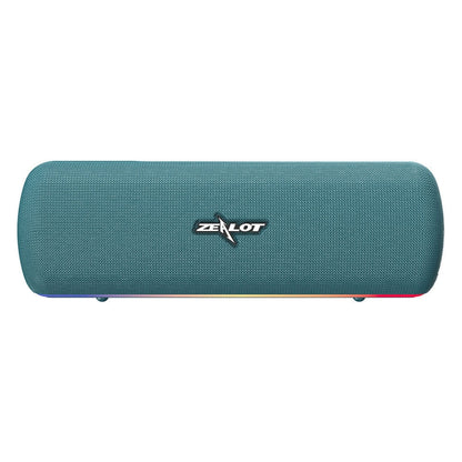 ZEALOT S55 Portable Stereo Bluetooth Speaker with Built-in Mic, Support Hands-Free Call & TF Card & AUX (Lake Blue) - Desktop Speaker by ZEALOT | Online Shopping UK | buy2fix