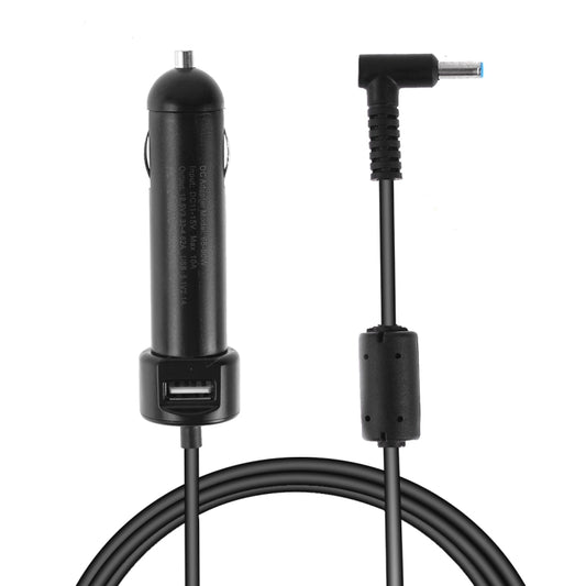 65-90W 5.1V 2.1A USB Interface Car Charger with 19.5V 4.62A 4.5 x 3.0mm Interface Data Cable(Black) - Car Charger by buy2fix | Online Shopping UK | buy2fix