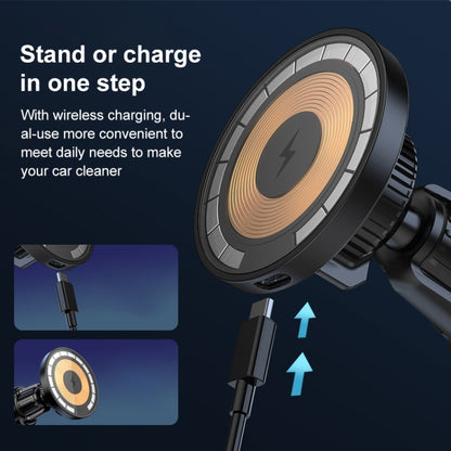wlons Air Outlet Transparent Magnetic Wireless Charging Car Holder - Wireless Charger Holders by wlons | Online Shopping UK | buy2fix