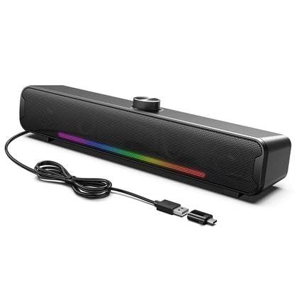 L16 Outdoor Portable RGB Light HiFi USB Bluetooth Wireless Speaker(Black) by buy2fix