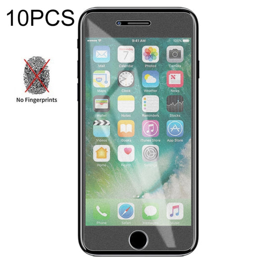 10 PCS Non-Full Matte Frosted Tempered Glass Film for iPhone 7 Plus / 8 Plus - iPhone 8 Plus & 7 Plus Tempered Glass by buy2fix | Online Shopping UK | buy2fix