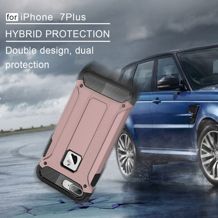 For iPhone 7 Plus Magic Armor TPU + PC Combination Case(Rose Gold) - Apple Accessories by buy2fix | Online Shopping UK | buy2fix