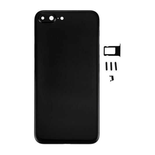 6 in 1 for iPhone 7 Plus (Back Cover + Card Tray + Volume Control Key + Power Button + Mute Switch Vibrator Key + Sign) Full Assembly Housing Cover (Jet Black) - iPhone 7 Plus Parts by buy2fix | Online Shopping UK | buy2fix