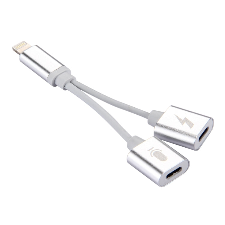 8 Pin Male to Female Charger + 8 Pin Female Audio Adapter, Support iOS 10.3.1 or Above Phones & Call Function by buy2fix