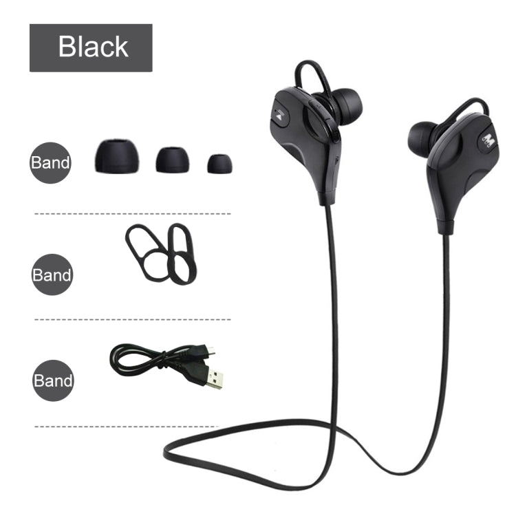 M8 Wireless Bluetooth Stereo Earphone with Wire Control + Mic, Wind Tunnel WT200 Program, Support Handfree Call, For iPhone, Galaxy, Sony, HTC, Google, Huawei, Xiaomi, Lenovo and other Smartphones(Black) - Bluetooth Earphone by buy2fix | Online Shopping UK | buy2fix