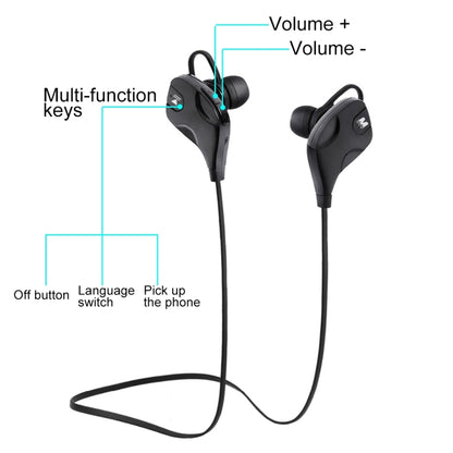 M8 Wireless Bluetooth Stereo Earphone with Wire Control + Mic, Wind Tunnel WT200 Program, Support Handfree Call, For iPhone, Galaxy, Sony, HTC, Google, Huawei, Xiaomi, Lenovo and other Smartphones(Black) - Bluetooth Earphone by buy2fix | Online Shopping UK | buy2fix