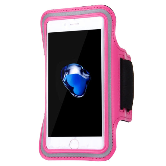 For iPhone 8 Plus & 7 Plus   Sport Armband Case with Key Pocket(Magenta) - 5.5~6.5 inch by buy2fix | Online Shopping UK | buy2fix