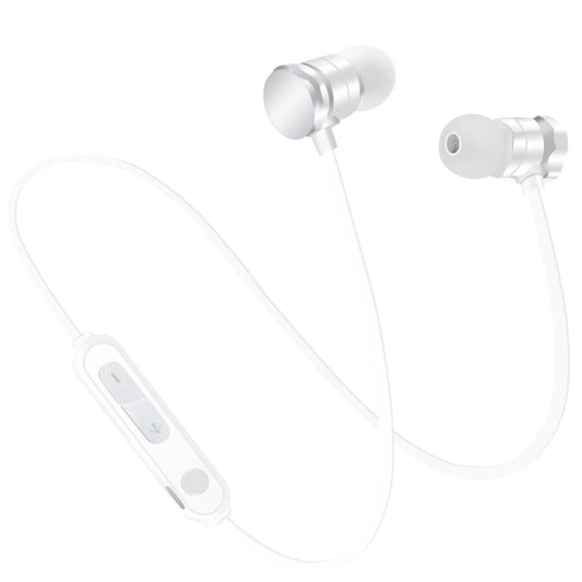 X3 Magnetic Absorption  Sports Bluetooth 5.0 In-Ear Headset with HD Mic, Support Hands-free Calls, Distance: 10m(White) - Sport Earphone by buy2fix | Online Shopping UK | buy2fix