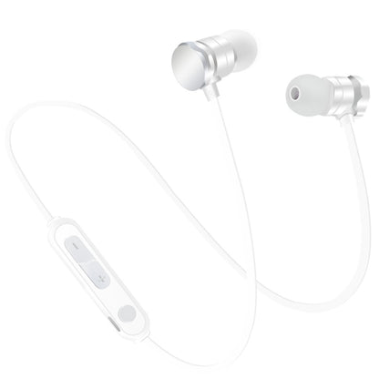 X3 Magnetic Absorption  Sports Bluetooth 5.0 In-Ear Headset with HD Mic, Support Hands-free Calls, Distance: 10m(White) - Sport Earphone by buy2fix | Online Shopping UK | buy2fix