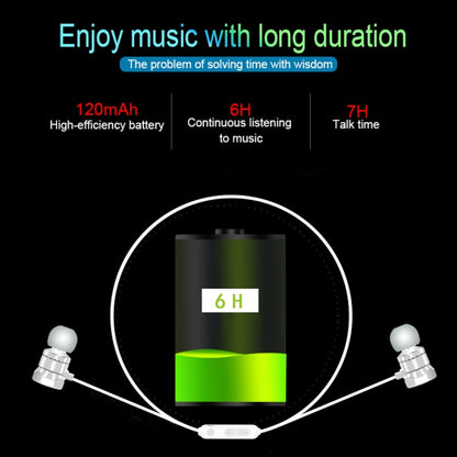 X3 Magnetic Absorption  Sports Bluetooth 5.0 In-Ear Headset with HD Mic, Support Hands-free Calls, Distance: 10m(White) - Sport Earphone by buy2fix | Online Shopping UK | buy2fix