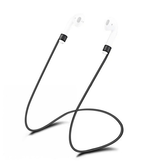 Wireless Bluetooth Earphone Anti-lost Strap Silicone Unisex Headphones Anti-lost Line for Apple AirPods 1/2, Cable Length: 60cm(Black) - Anti-lost & Holder by buy2fix | Online Shopping UK | buy2fix