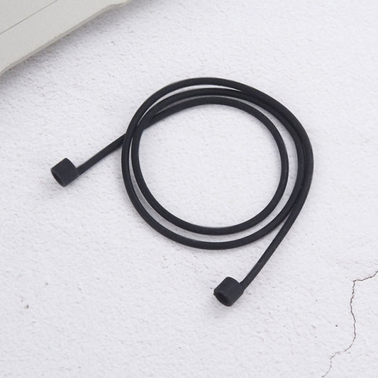 Wireless Bluetooth Earphone Anti-lost Strap Silicone Unisex Headphones Anti-lost Line for Apple AirPods 1/2, Cable Length: 60cm(Black) - Anti-lost & Holder by buy2fix | Online Shopping UK | buy2fix