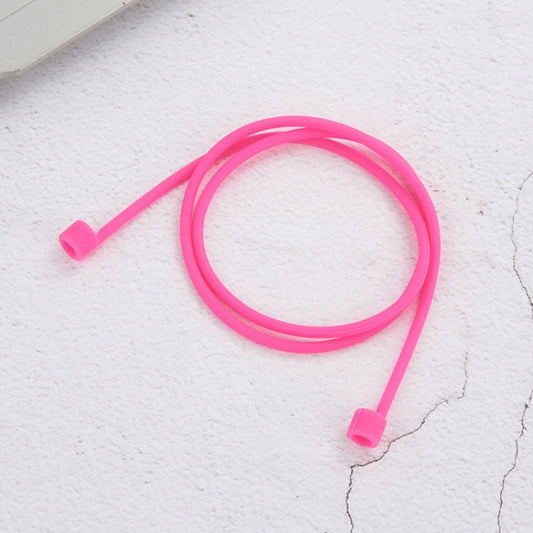 Wireless Bluetooth Earphone Anti-lost Strap Silicone Unisex Headphones Anti-lost Line for Apple AirPods 1/2, Cable Length: 60cm(Magenta) - Anti-lost & Holder by buy2fix | Online Shopping UK | buy2fix