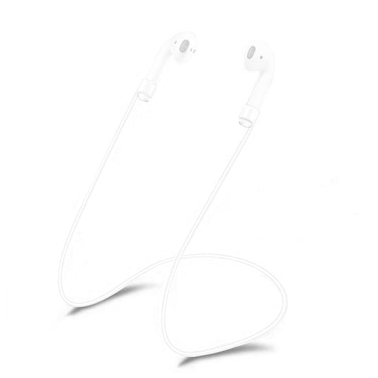 Wireless Bluetooth Earphone Anti-lost Strap Silicone Unisex Headphones Anti-lost Line for Apple AirPods 1/2, Cable Length: 60cm(White) - Anti-lost & Holder by buy2fix | Online Shopping UK | buy2fix