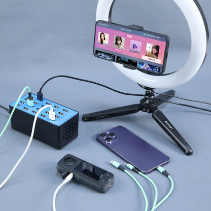 WLX-A5+ 100W 20 USB Ports Charger Station Automatically Assigned Smart Charger with Power LED Indicator, UK Plug by buy2fix