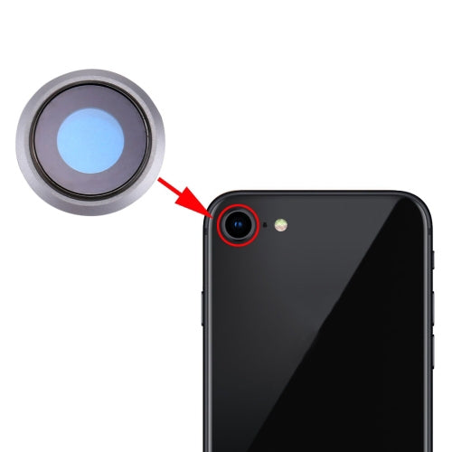 Rückkamera-Objektivring für iPhone 8 (Silber)