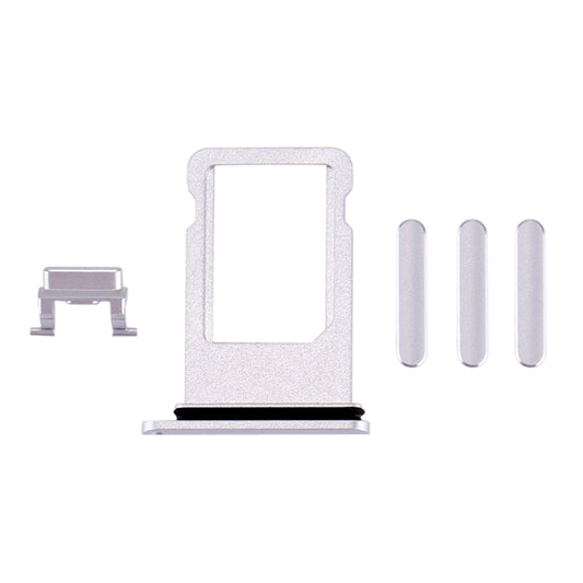 Card Tray + Volume Control Key + Power Button + Mute Switch Vibrator Key for iPhone 8(Silver) - iPhone 8 Parts by buy2fix | Online Shopping UK | buy2fix