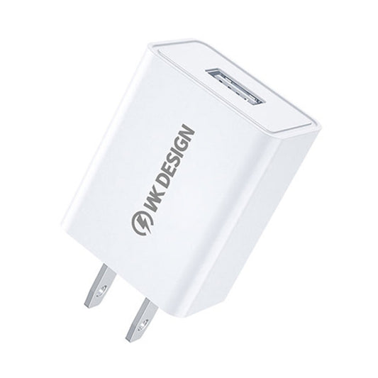 WK WP-U118 10W Single USB Port Travel Charger Power Adapter, US Plug - USB Charger by WK | Online Shopping UK | buy2fix