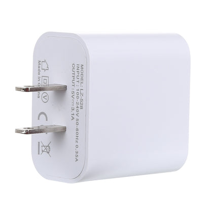3.1A 3 USB Ports Quick Charger Travel Charger, US Plug(White) - USB Charger by buy2fix | Online Shopping UK | buy2fix