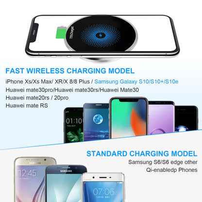 S50 15W Ultra-thin Desktop Embedded Wireless Charger embedded - Wireless Charger by buy2fix | Online Shopping UK | buy2fix