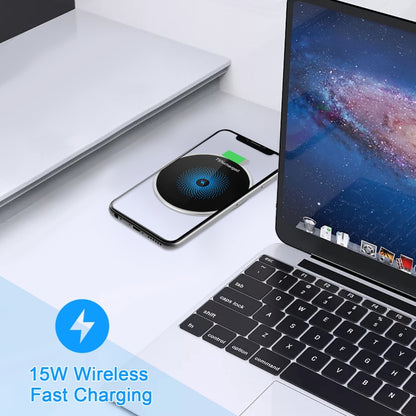 S50 15W Ultra-thin Desktop Embedded Wireless Charger embedded - Wireless Charger by buy2fix | Online Shopping UK | buy2fix