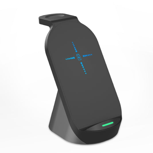 H18 3 in 1 Quick Wireless Charger for iPhone, Apple Watch, AirPods and other Android Smart Phones(Black) - Wireless Charger by buy2fix | Online Shopping UK | buy2fix