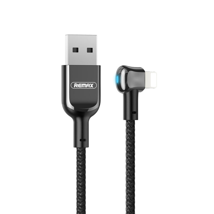 REMAX RC-024i Sury Leyo Series 1.2m 2.4A USB to 8 Pin Data Cable for iPhone, iPad(Black) - Normal Style Cable by REMAX | Online Shopping UK | buy2fix