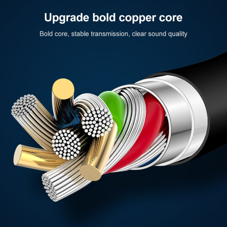 2 in 1 8 Pin Male to Dual 8 Pin Female Charging and Listening to Music Audio Earphone Adapter, Compatible with All IOS Systems(Red) by buy2fix