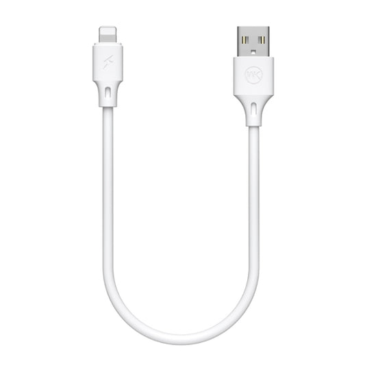 WK WDC-105i 2.4A 8 Pin Full Speed Pro Charging Data Cable, Length: 25cm(White) - Normal Style Cable by WK | Online Shopping UK | buy2fix