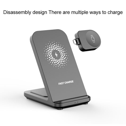 XYS-X20 3 in 1 15W Detachable Multi-function Wireless Charging Station - Wireless Charger by buy2fix | Online Shopping UK | buy2fix