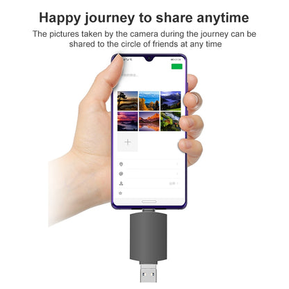 3 in 1 USB-C / Type-C to USB + 8 Pin OTG Adapter TF / SD Card Card Reader (Tarnish) by buy2fix