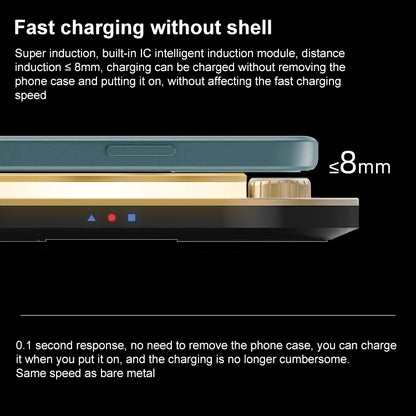 X3 15W 3 in 1 Wireless Charger, Table Lamp (Green) - Wireless Charger by buy2fix | Online Shopping UK | buy2fix
