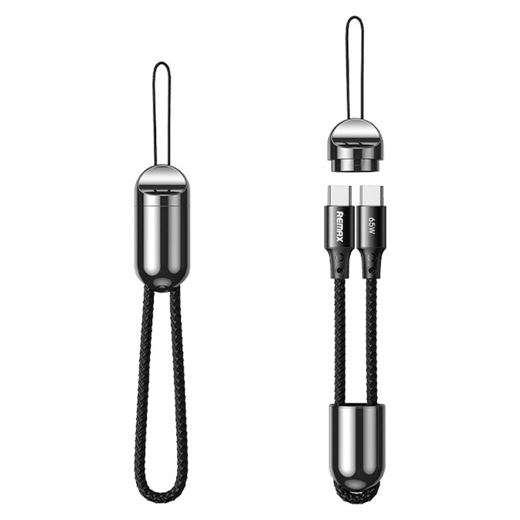 REMAX RC-140a Thor Series 65W USB-C / Type-C to USB-C / Type-C Portable Lanyard Data Cable, Cable Length: 1.2m - USB-C & Type-C Cable by REMAX | Online Shopping UK | buy2fix