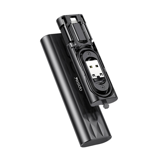 YESIDO CA114 5 in 1 Multifunctional Charging Data Cable Storage Box Suit (Black) - Cable Organizer by Yesido | Online Shopping UK | buy2fix