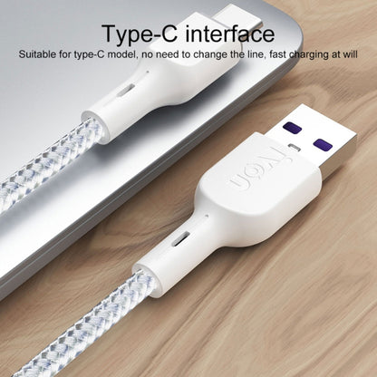 IVON CA85 Type-C / USB-C Super Fast Charging Data Cable, Length: 1m (White) - USB-C & Type-C Cable by IVON | Online Shopping UK | buy2fix