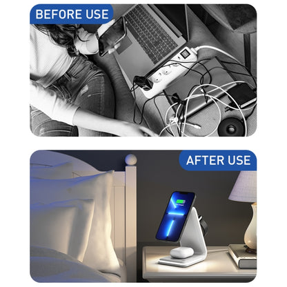 B17 3 in 1 Magnetic Wireless Vertical Charger (Black) - Wireless Charger by buy2fix | Online Shopping UK | buy2fix