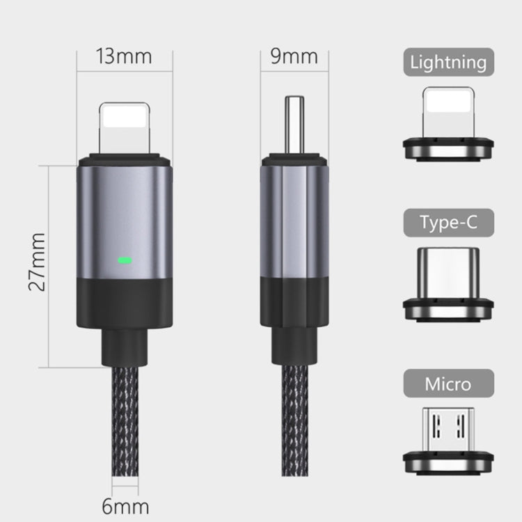 15W USB-C / Type-C to Micro USB Fast Charging Magnetic Data Cable, Style: 1m Cable + Magnetic Head by buy2fix