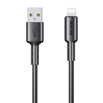 WEKOME WDC-01 Tidal Energy Series 2.4A USB to 8 Pin PVC Data Cable, Length: 1m (Black) - Normal Style Cable by WK | Online Shopping UK | buy2fix