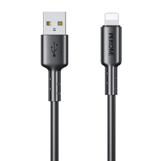 WEKOME WDC-01 Tidal Energy Series 2.4A USB to 8 Pin PVC Data Cable, Length: 1m (Black) - Normal Style Cable by WK | Online Shopping UK | buy2fix
