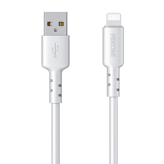 WEKOME WDC-01 Tidal Energy Series 2.4A USB to 8 Pin PVC Data Cable, Length: 1m (White) - Normal Style Cable by WK | Online Shopping UK | buy2fix